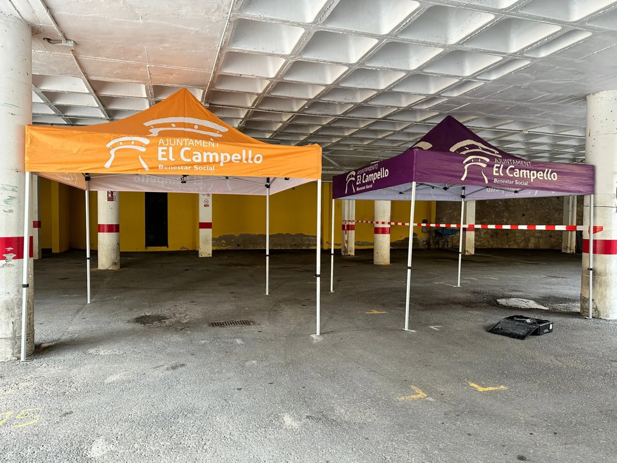 El Ayuntamiento de El Campello instalará las carpas “naranja” y “violeta”